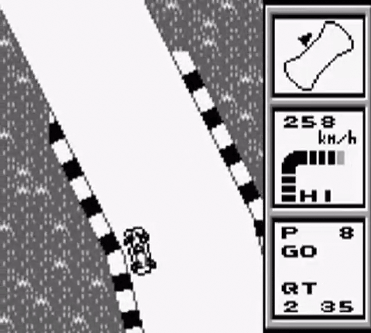Spirit of F-1 screenshot 2 for GameBoy